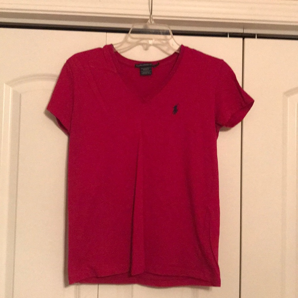 Ralph Lauren dark pink top
